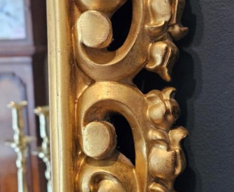 Victorian Timber Gilt Florentine Mirror - Image 3