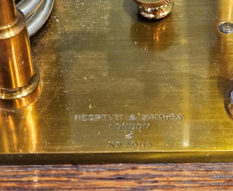 Victorian Negretti & Zambra Oak Cased Barograph - Image 7