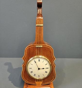 Superb Edwardian Cello Mantel Clock