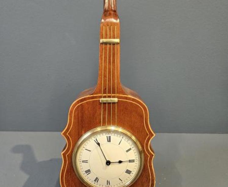 Superb Edwardian Cello Mantel Clock - Image 1
