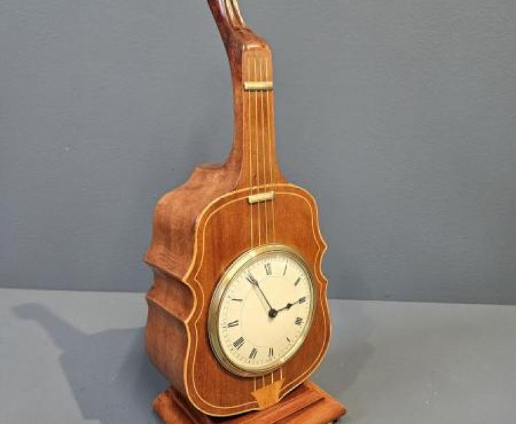 Superb Edwardian Cello Mantel Clock - Image 2