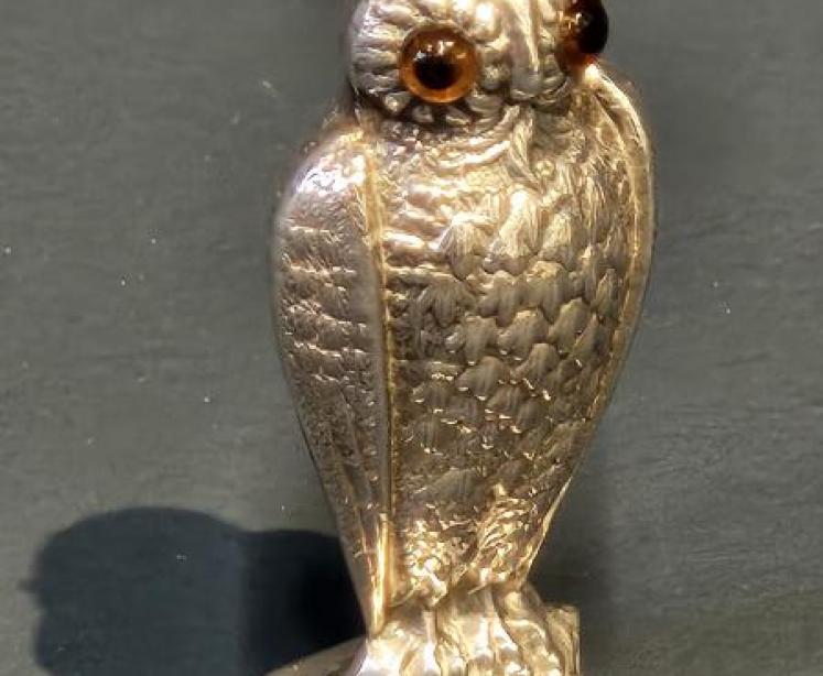 Rare Silver Owl Wax Seal - Image 3