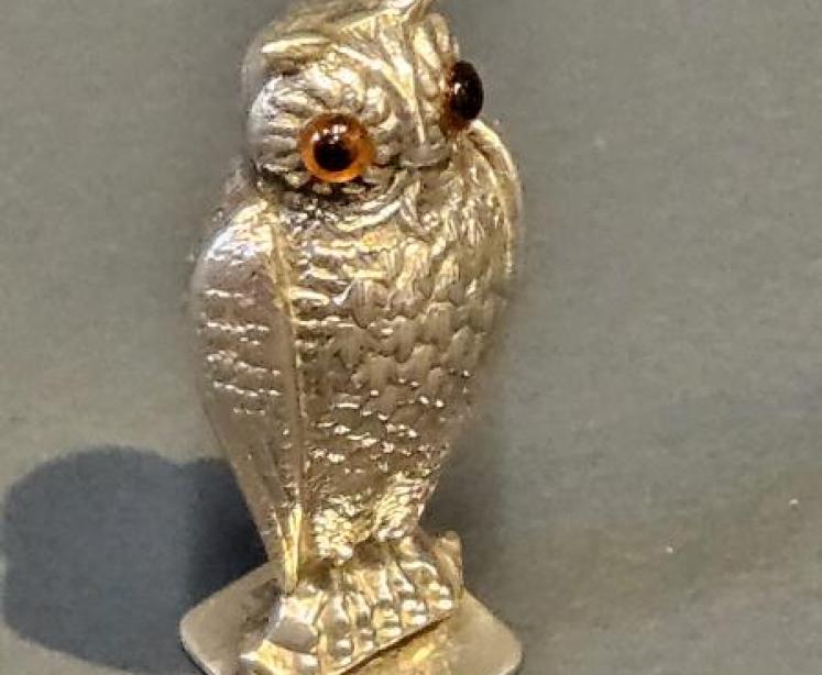 Rare Silver Owl Wax Seal - Image 7