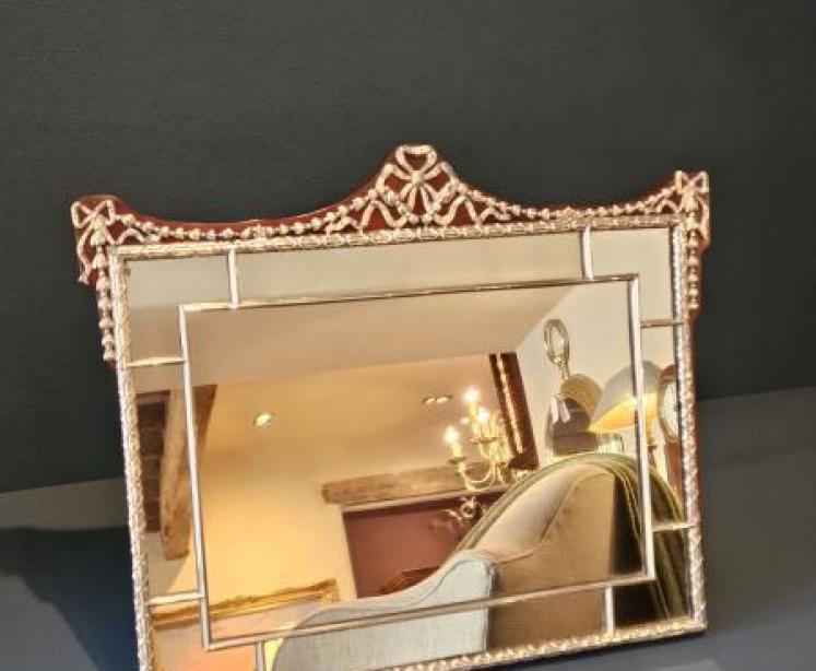 Edwardian Silver Framed Mirror by William Comyns - Image 1