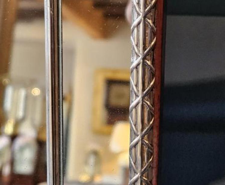 Edwardian Silver Framed Mirror by William Comyns - Image 2