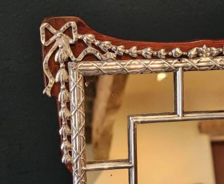 Edwardian Silver Framed Mirror by William Comyns - Image 3