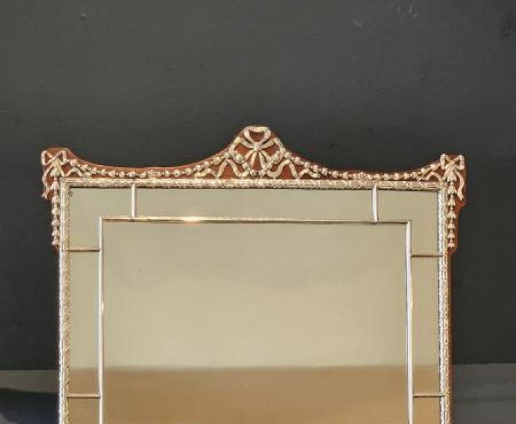 Edwardian Silver Framed Mirror by William Comyns - Image 4