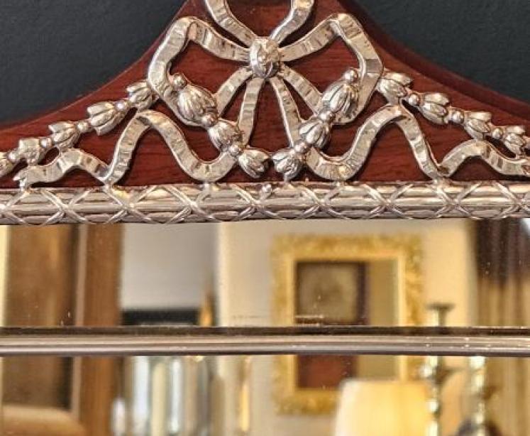 Edwardian Silver Framed Mirror by William Comyns - Image 5