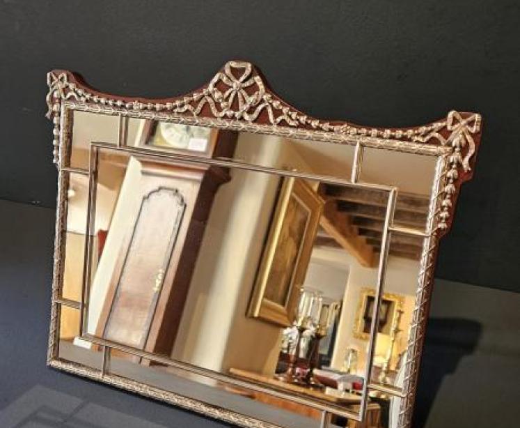 Edwardian Silver Framed Mirror by William Comyns - Image 7