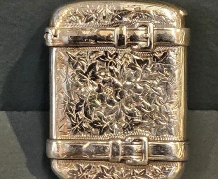 Superb Victorian Silver Wallet Vesta - Image 1