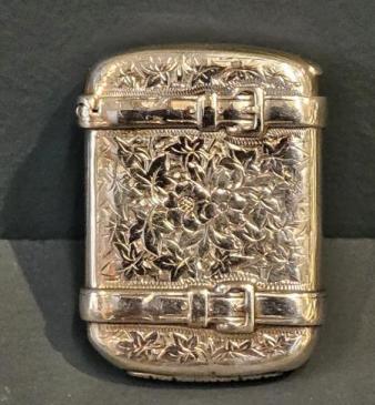 Superb Victorian Silver Wallet Vesta