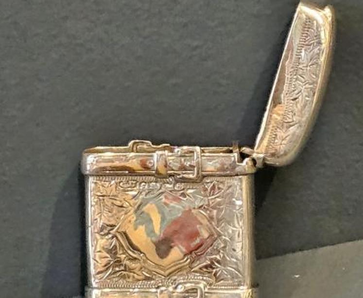 Superb Victorian Silver Wallet Vesta - Image 2