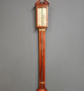 Georgian Mahogany Shaftsbury Stick Barometer