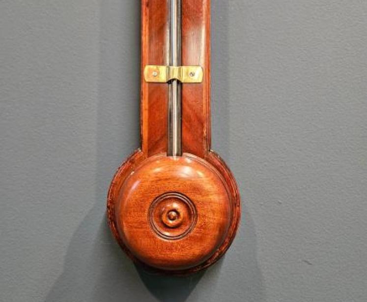 Georgian Mahogany Shaftsbury Stick Barometer - Image 4