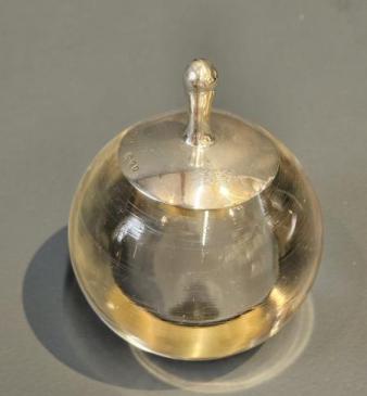 Silver Top Paperweight Glue Pot