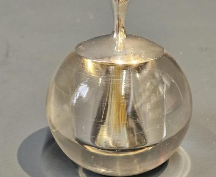 Silver Top Paperweight Glue Pot - Image 2