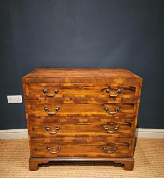 Superb Georgian Yew Wood Chest of Drawers