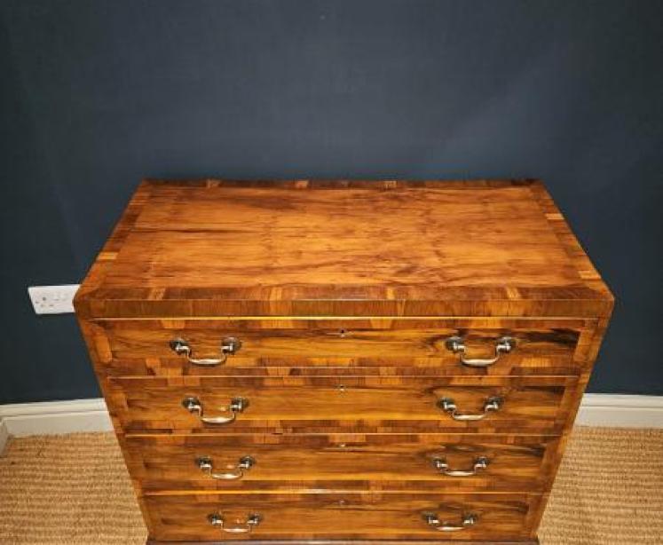 Superb Georgian Yew Wood Chest of Drawers - Image 3