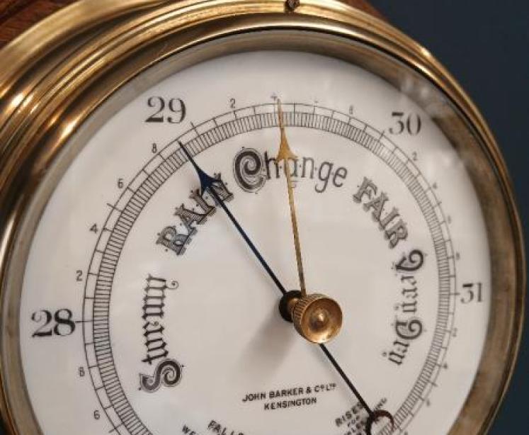 Victorian Barker of Kensington Bulkhead Barometer - Image 2