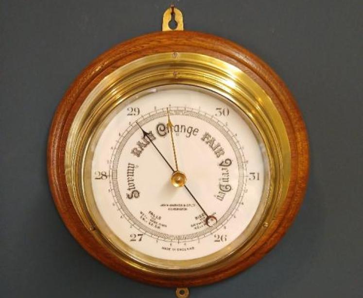 Victorian Barker of Kensington Bulkhead Barometer - Image 5