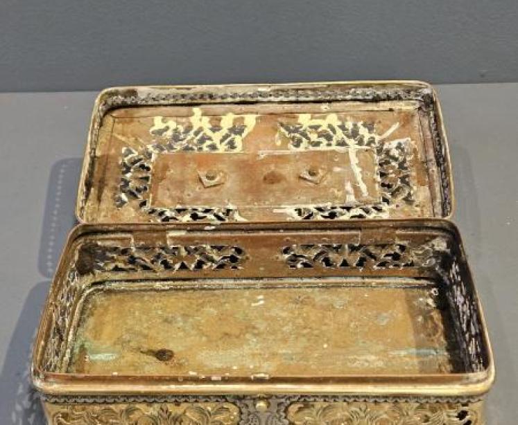 Victorian Brass and Silver Pot Pourri - Image 5