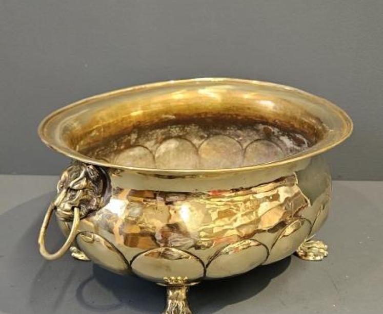 Victorian Brass Planter - Image 5