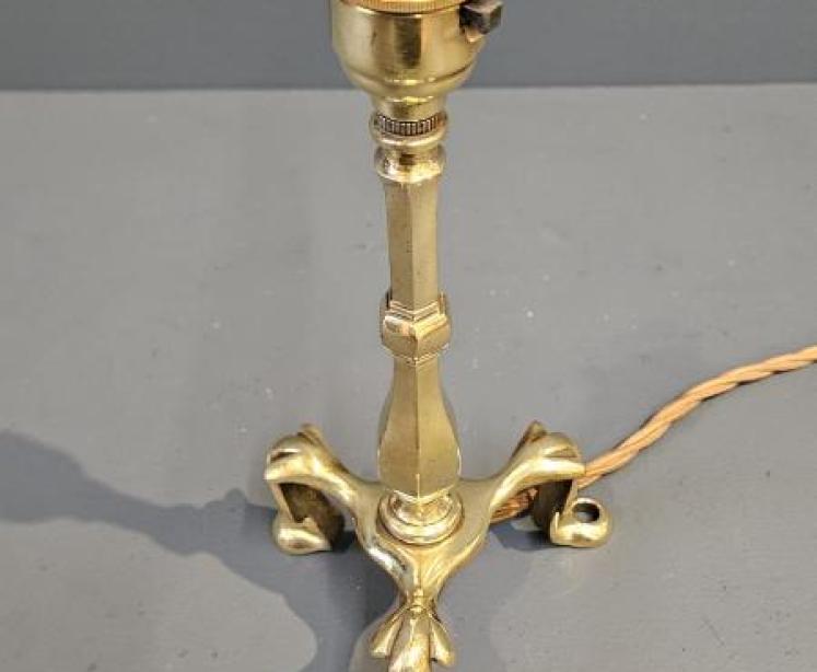 Edwardian Brass Pullman Lamp - Image 4