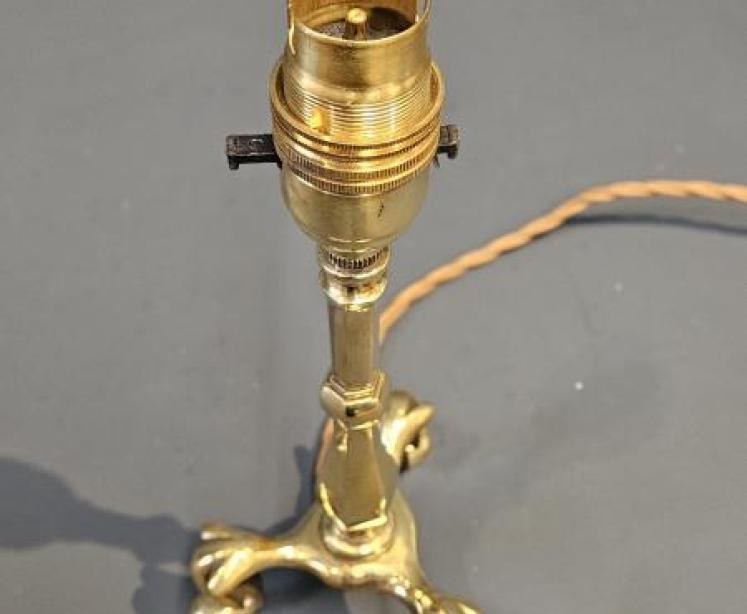Edwardian Brass Pullman Lamp - Image 5