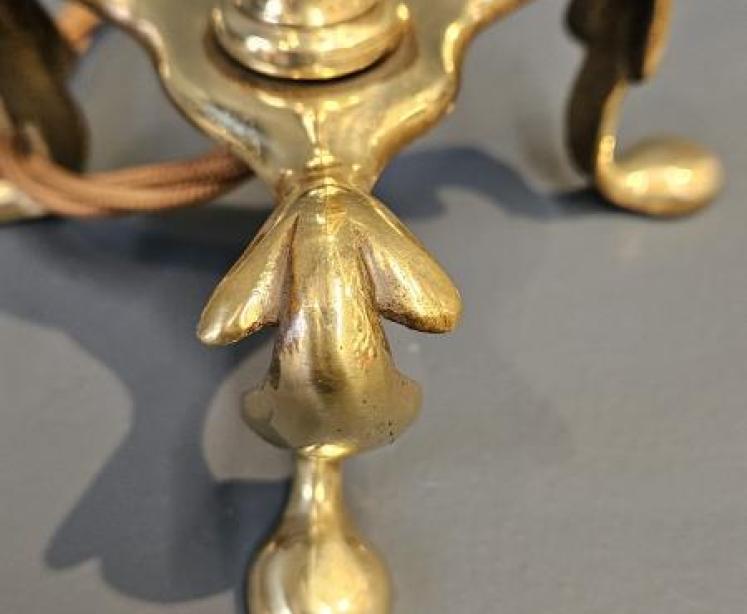 Edwardian Brass Pullman Lamp - Image 6