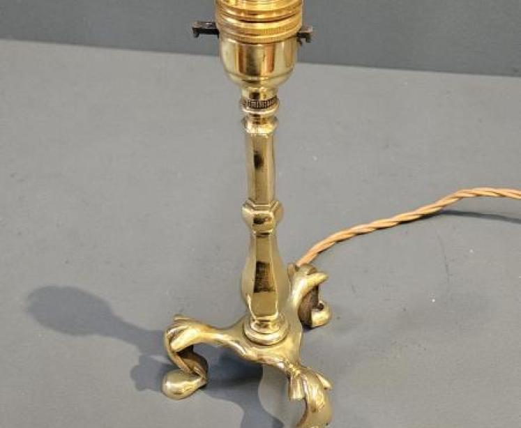 Edwardian Brass Pullman Lamp - Image 7