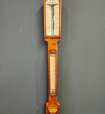 Victorian Oak Admiral Fitzroy Storm Barometer