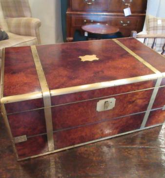 Superb Early Victorian Burr Walnut Folding Writing Box