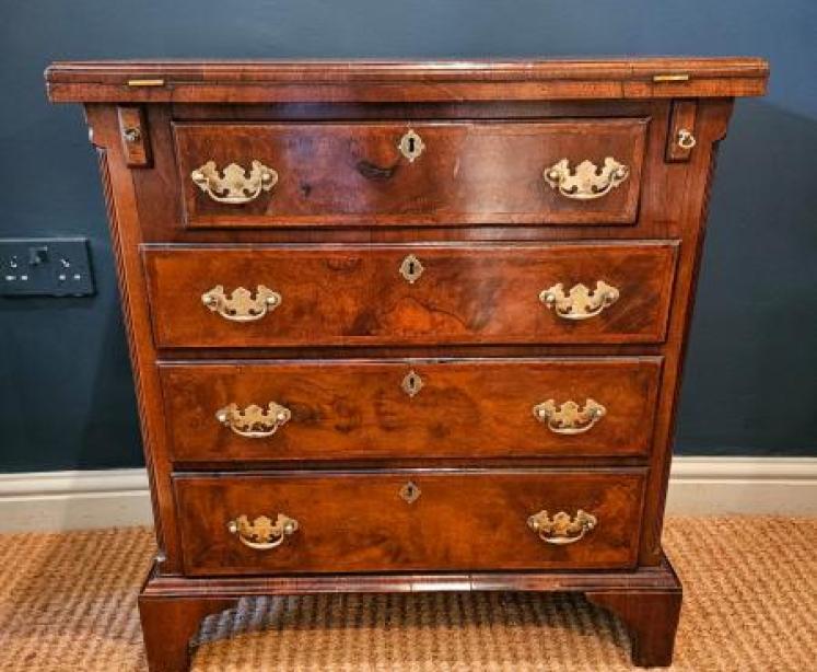 Georgian Walnut Bachelors Chest - Image 1