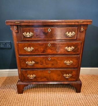 Georgian Walnut Bachelors Chest