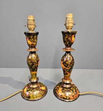 Pair of Kashmiri Lamps
