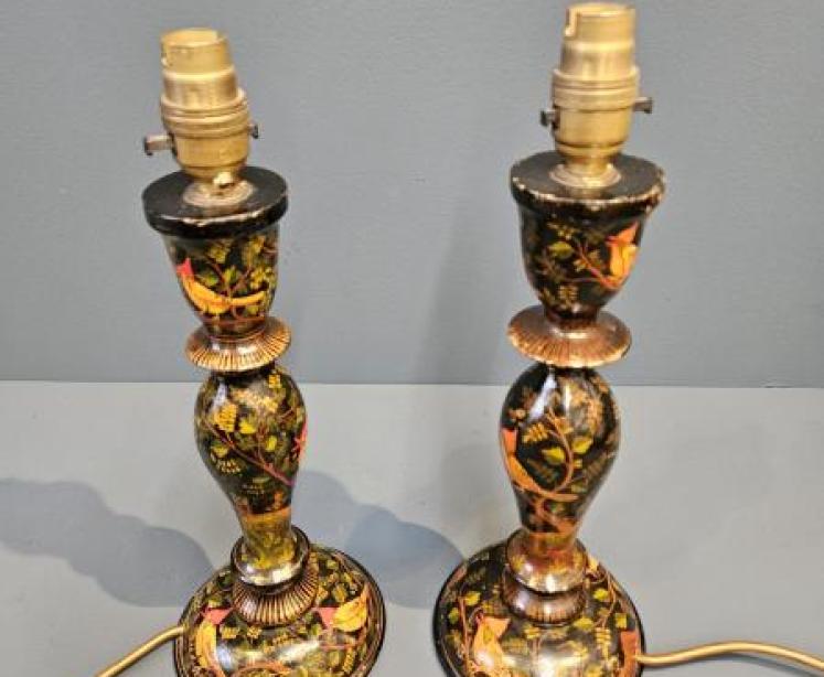Pair of Kashmiri Lamps - Image 2