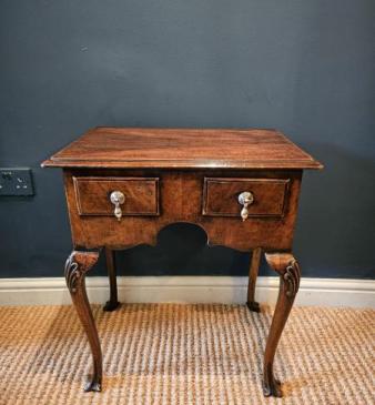 Small Proportion Queen Anne Style Walnut Lowboy
