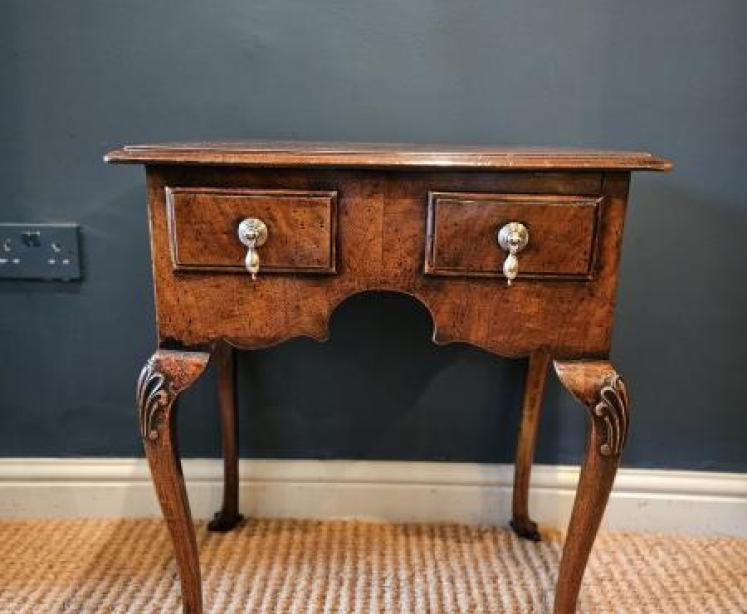 Small Proportion Queen Anne Style Walnut Lowboy - Image 2