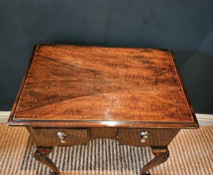Small Proportion Queen Anne Style Walnut Lowboy - Image 3