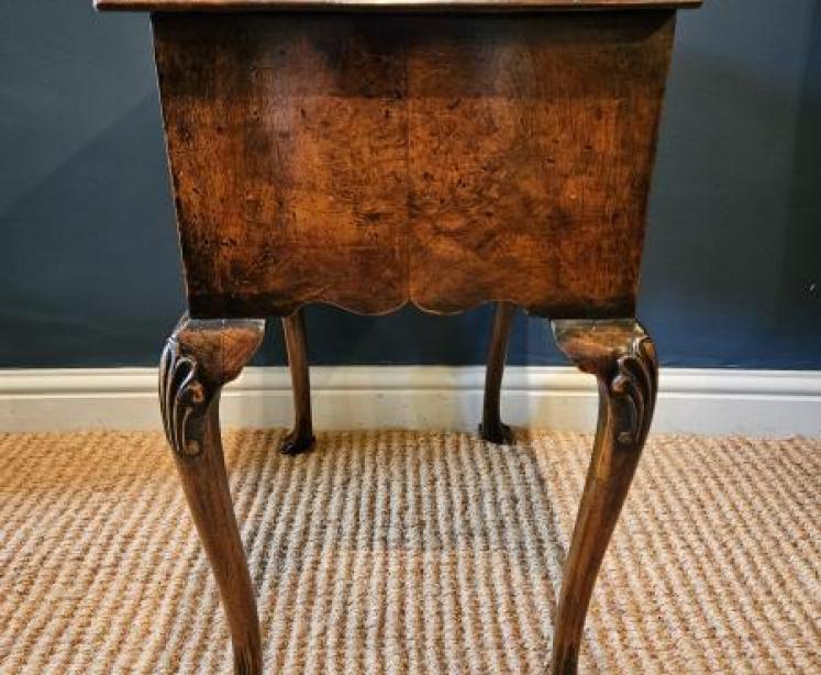 Small Proportion Queen Anne Style Walnut Lowboy - Image 6