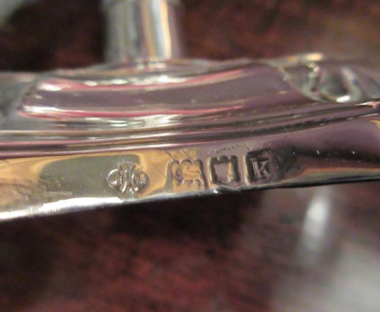 Impressive Pair of Edwardian London Silver Candlesticks - Image 4