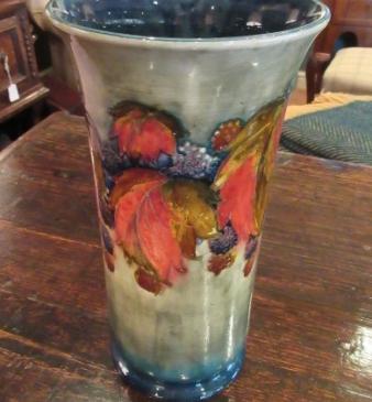 Rare Moorcroft Leaf & Blackberries Flambe Vase