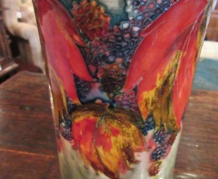 Rare Moorcroft Leaf & Blackberries Flambe Vase - Image 5