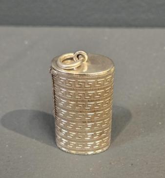 Victorian Silver Vesta Canister