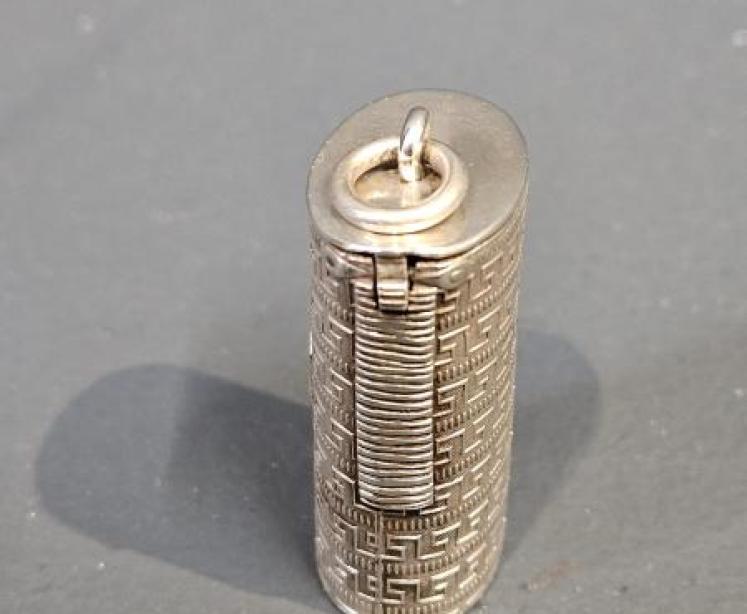 Victorian Silver Vesta Canister - Image 2