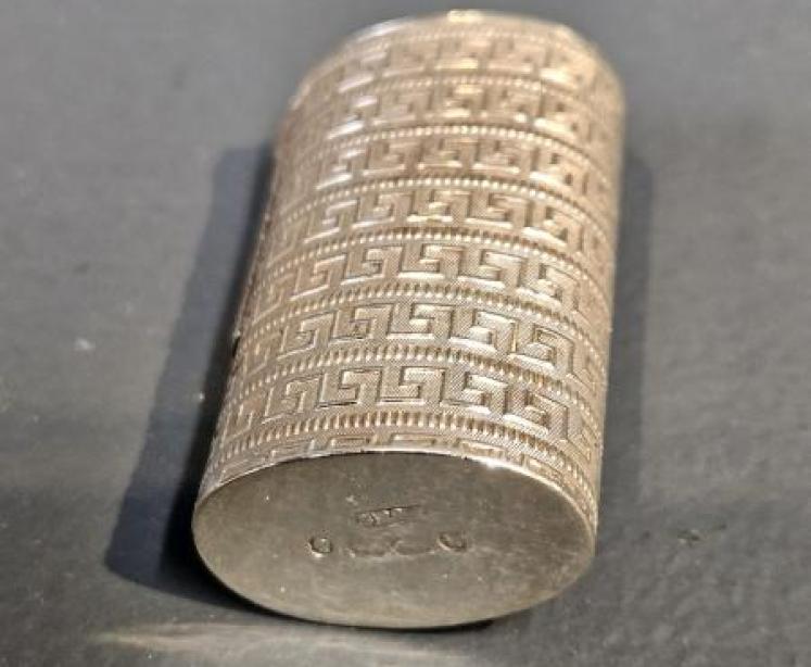 Victorian Silver Vesta Canister - Image 3