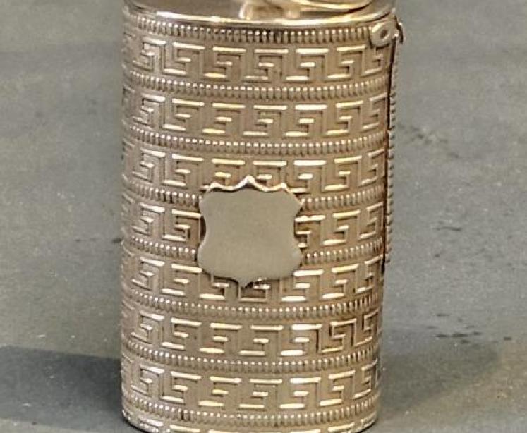 Victorian Silver Vesta Canister - Image 4