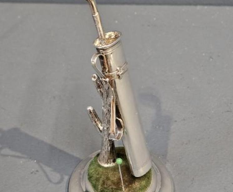 Silver Golf Bag Pin Cushion - Image 1
