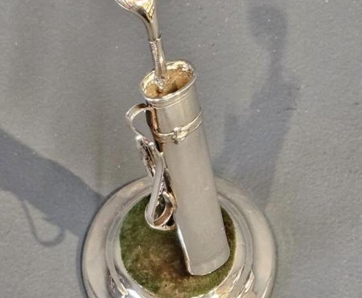 Silver Golf Bag Pin Cushion - Image 6