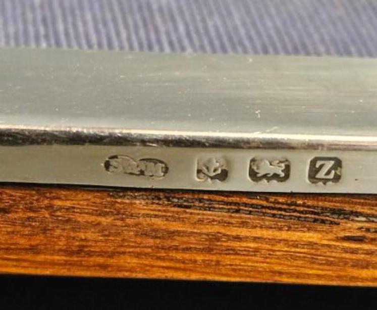 George V Polished Silver Photo Frame  - Image 4